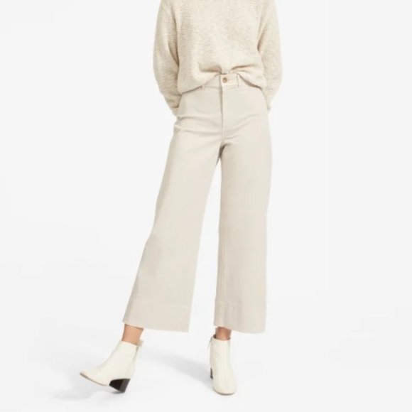Everlane Pants - NWT Everlane Lightweight Wide-Leg Crop Chino
